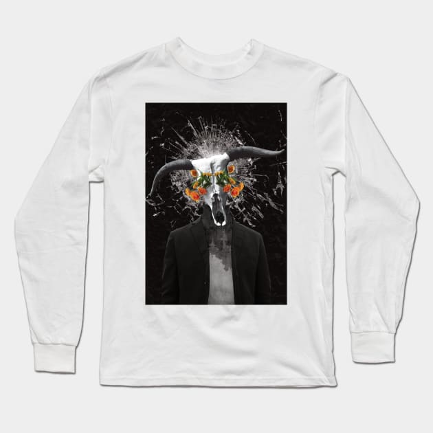 Surreal Halloween date with devil Long Sleeve T-Shirt by peachlovingkote